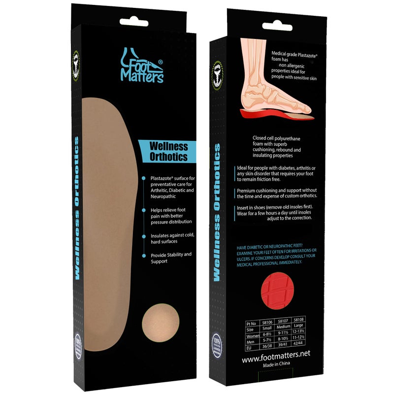 FOOTMATTERS نعل مريح طبي من بلاستازوت - للنساء مقاس 6-8.5 / للرجال مقاس 5-7.5 - Image 4